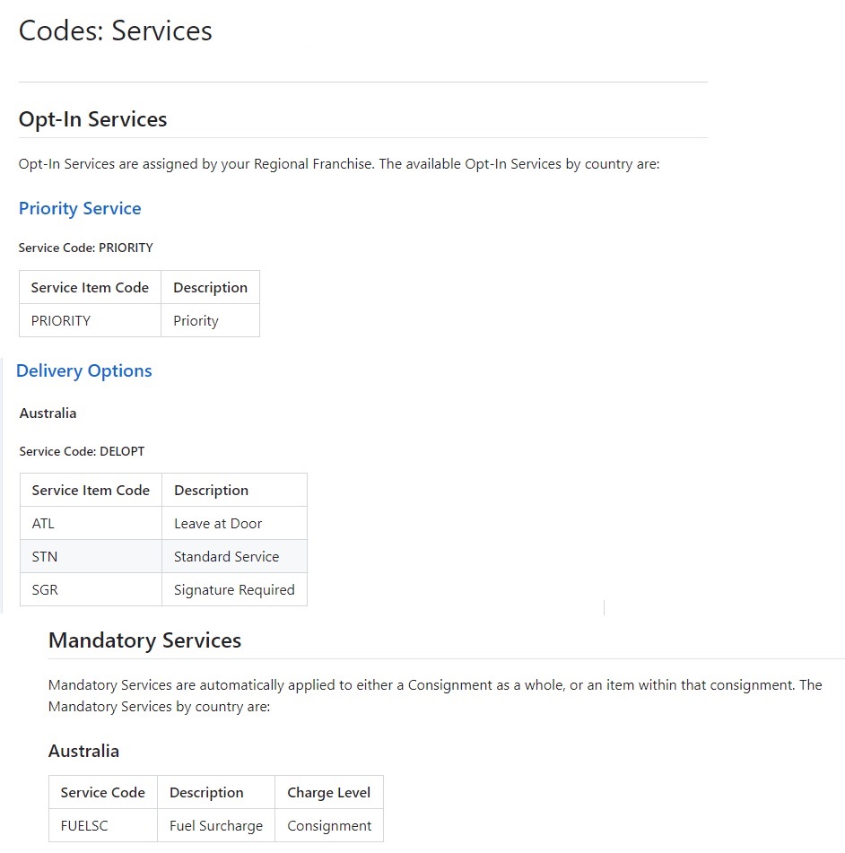 Services